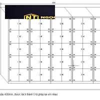 Tủ đặt theo yêu cầu 10 cánh 5 khoang 06